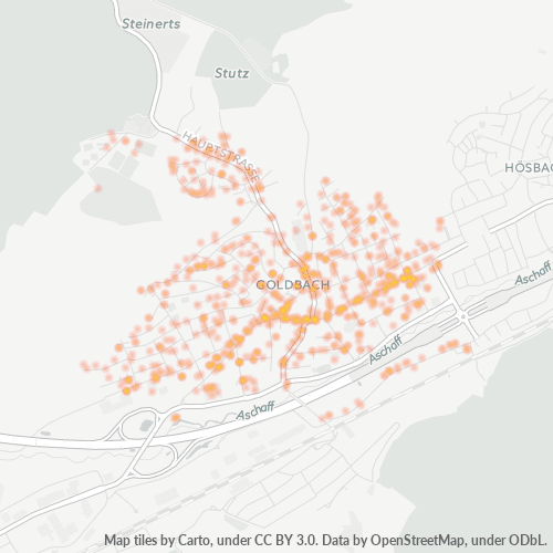 Heatmap für plz 63773