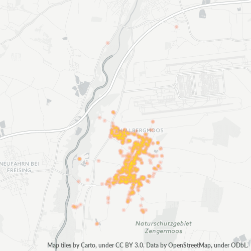 Heatmap für plz 85399