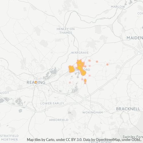 RG10 Business Density Heatmap