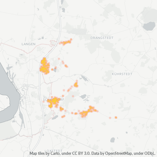 Heatmap für plz 27619