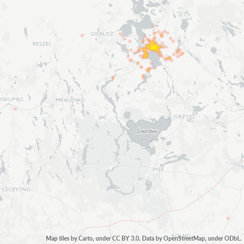 11-500 Mapa intensywności działalności gospodarczej