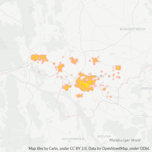 Heatmap für plz 34414