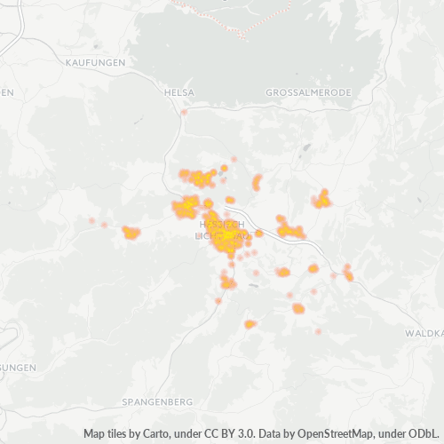 Heatmap für plz 37235
