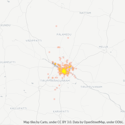 625001 Business Density Heatmap