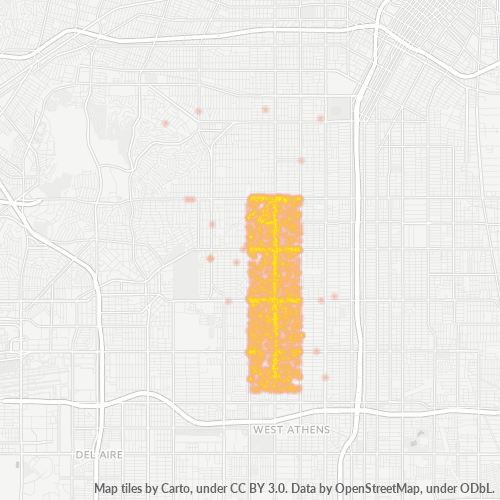 90047 Business Density Heatmap