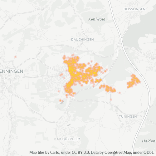 Heatmap für plz 78056