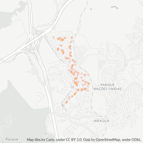 05185-000 Mapa de calor de densidad empresarial