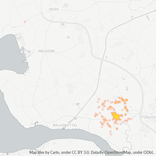 Heatmap für plz 25554