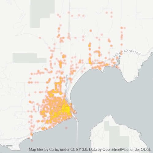 83864 Business Density Heatmap