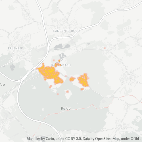 Heatmap für plz 63517