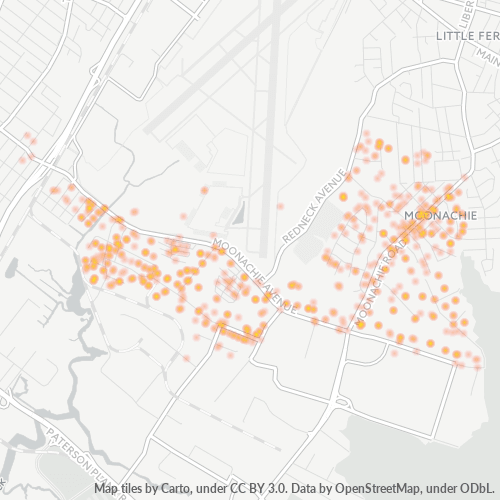 07074 Business Density Heatmap