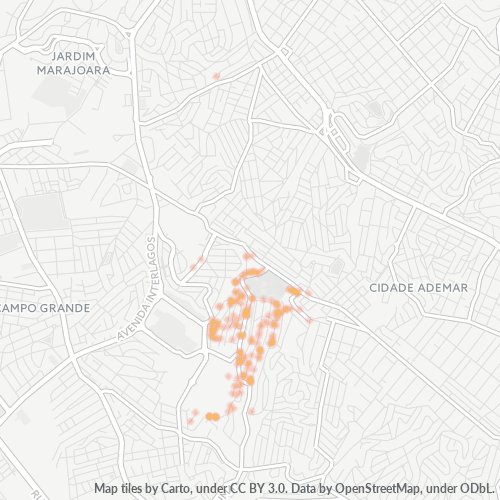 04438-000 Mapa de calor de densidad empresarial