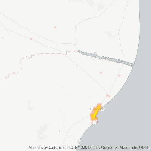 9400 Business Density Heatmap