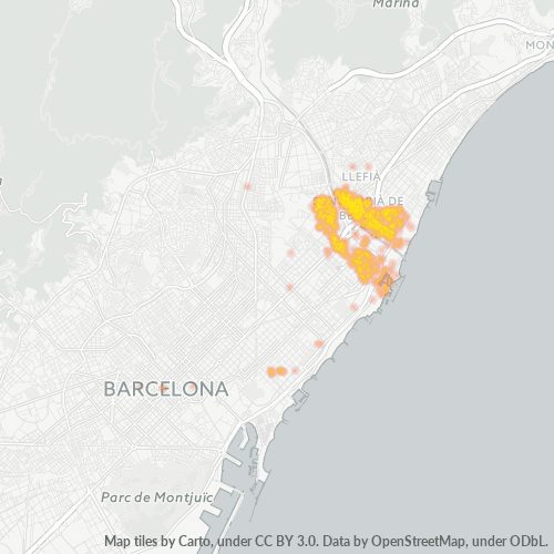 08930 Mapa de calor de densidad empresarial