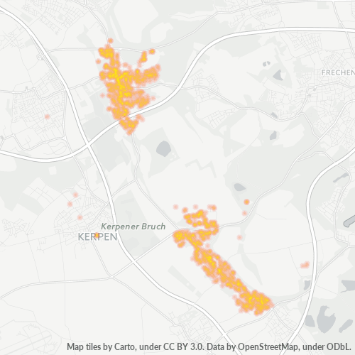 Heatmap für plz 50169