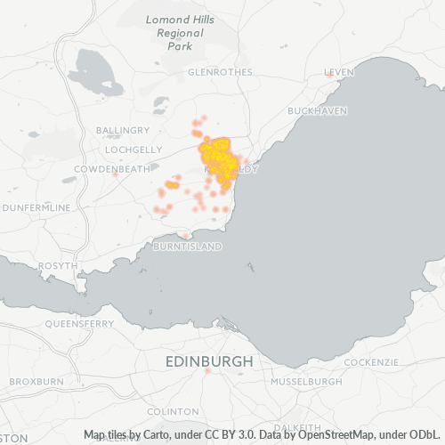 KY2 Business Density Heatmap