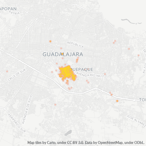 44870 Mapa de calor de densidad empresarial
