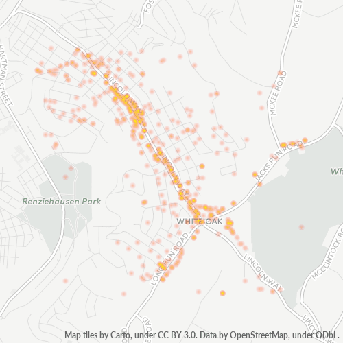 15131 Business Density Heatmap
