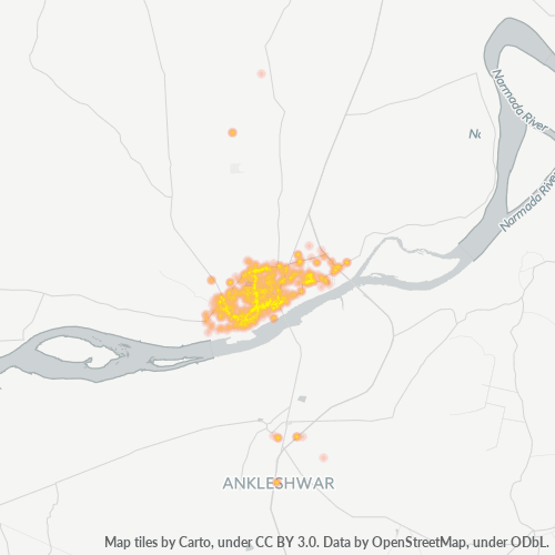 392001 Business Density Heatmap