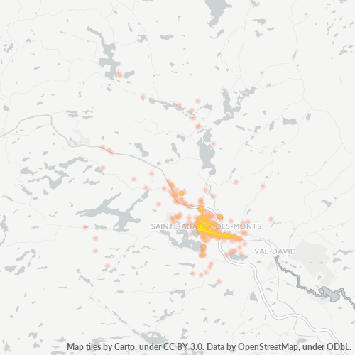 J8C Thermocarte de densité d'activité