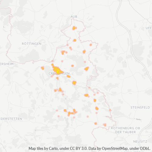 Heatmap für plz 97993
