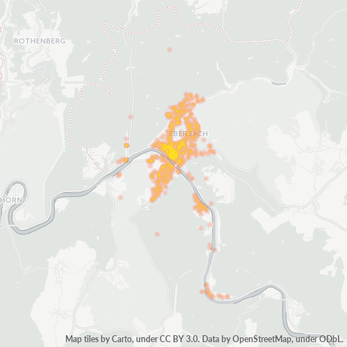 Heatmap für plz 69412