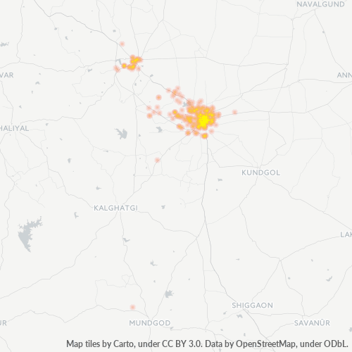 580020 Business Density Heatmap