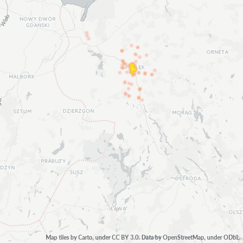14-400 Mapa intensywności działalności gospodarczej