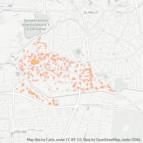 7606 Heatmap Bedrijfsdichtheid