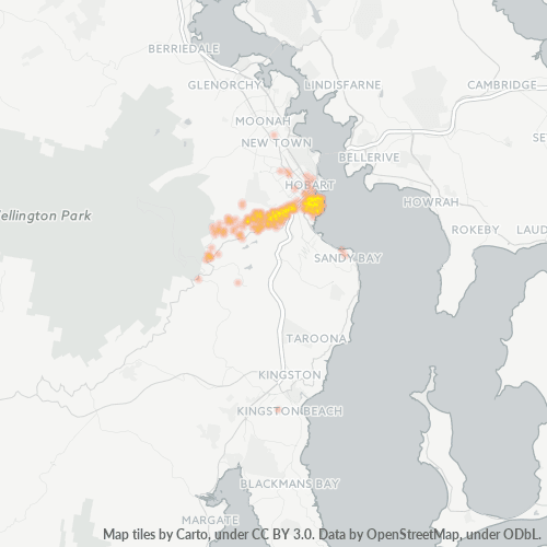 7004 Business Density Heatmap