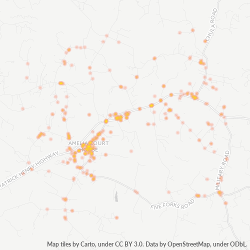 23002 Business Density Heatmap