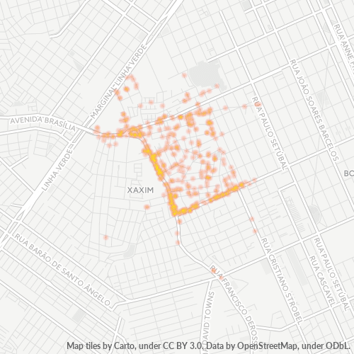 81710-000 Mapa de calor de densidad empresarial