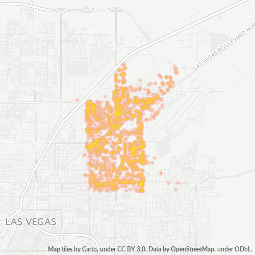 89115 Business Density Heatmap