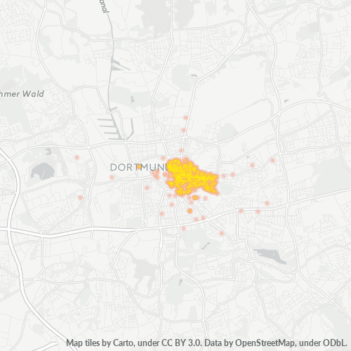 Heatmap für plz 44135