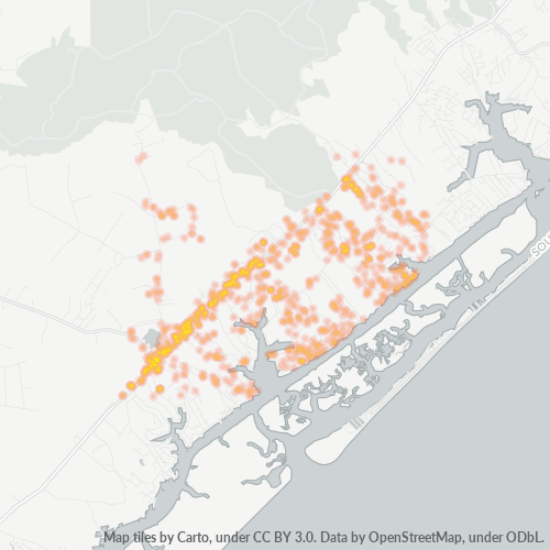 28443 Business Density Heatmap