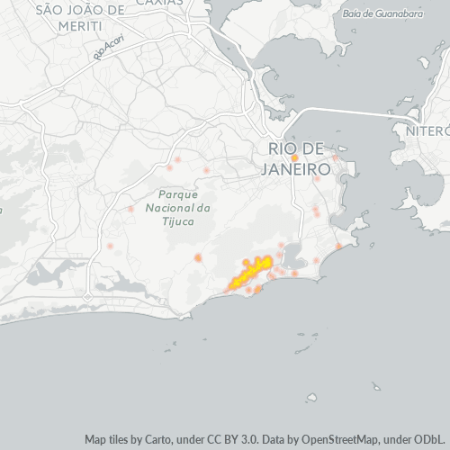 22451-000 Mapa de calor de densidad empresarial