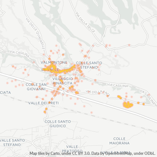 Mappa di calore per cap 00038