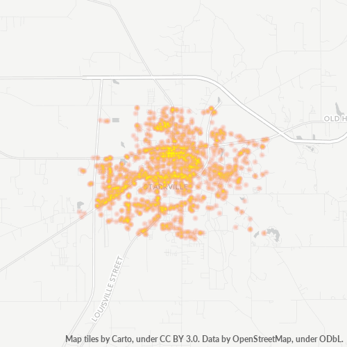 39759 Business Density Heatmap