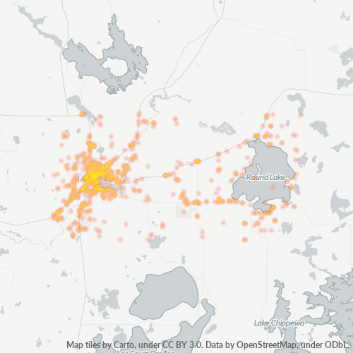 54843 Business Density Heatmap