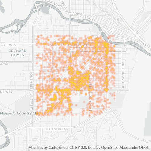 59801 Business Density Heatmap