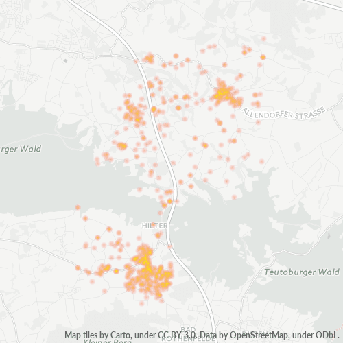 Heatmap für plz 49176