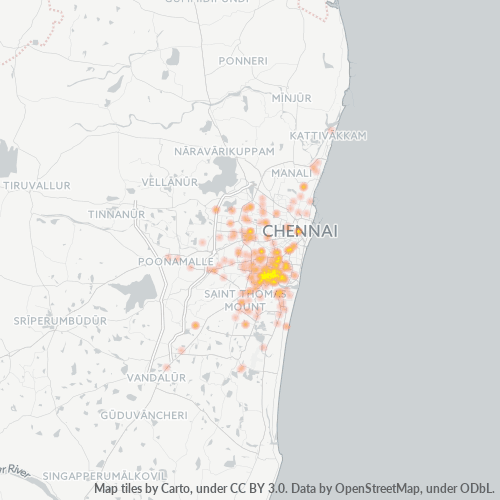 600035 Business Density Heatmap