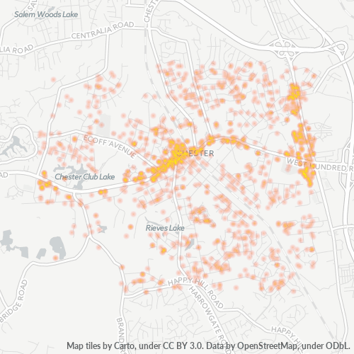 23831 Business Density Heatmap