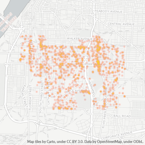 38106 Business Density Heatmap