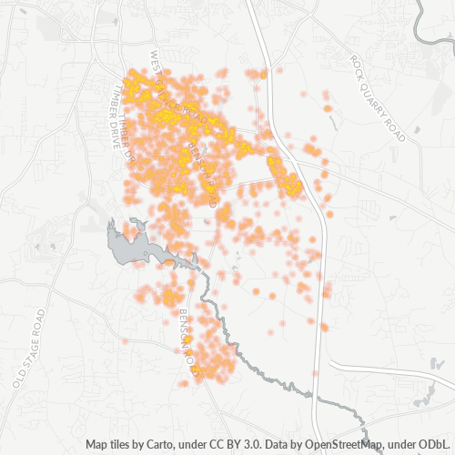 27529 Business Density Heatmap
