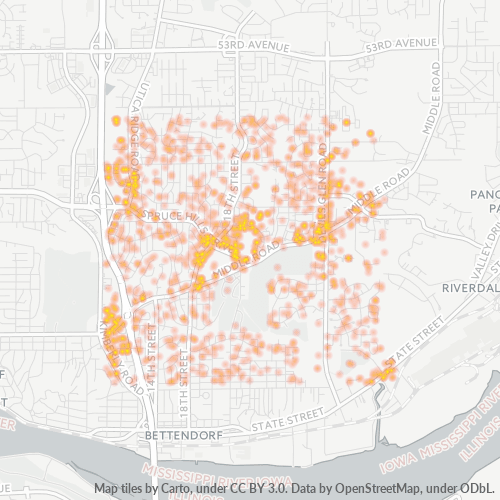 52722 Business Density Heatmap
