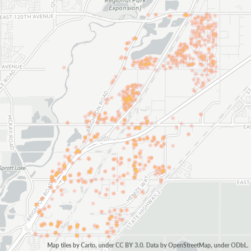 80640 Business Density Heatmap