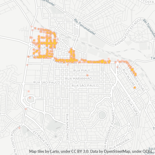 09521-000 Heatmap de Densidade da Empresa
