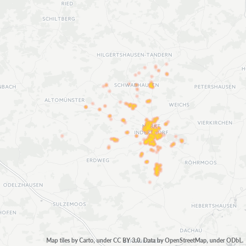 Heatmap für plz 85229
