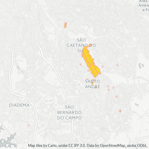 09080-000 Mapa de calor de densidad empresarial